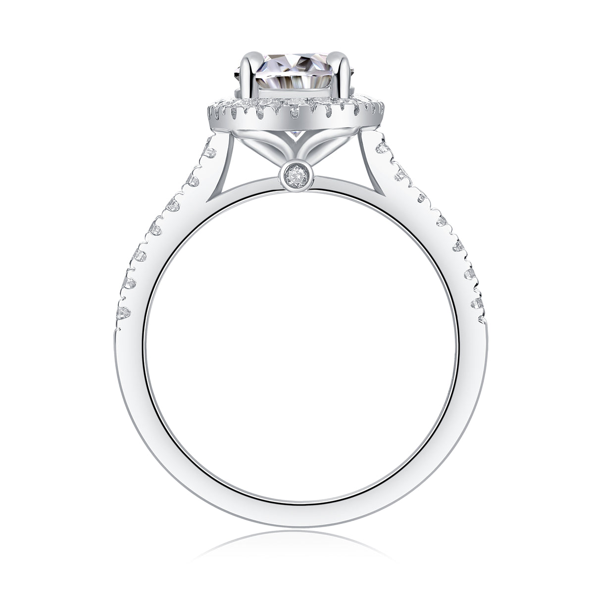 The Aria Ring moissanite engagement ring by Trésor Diamond