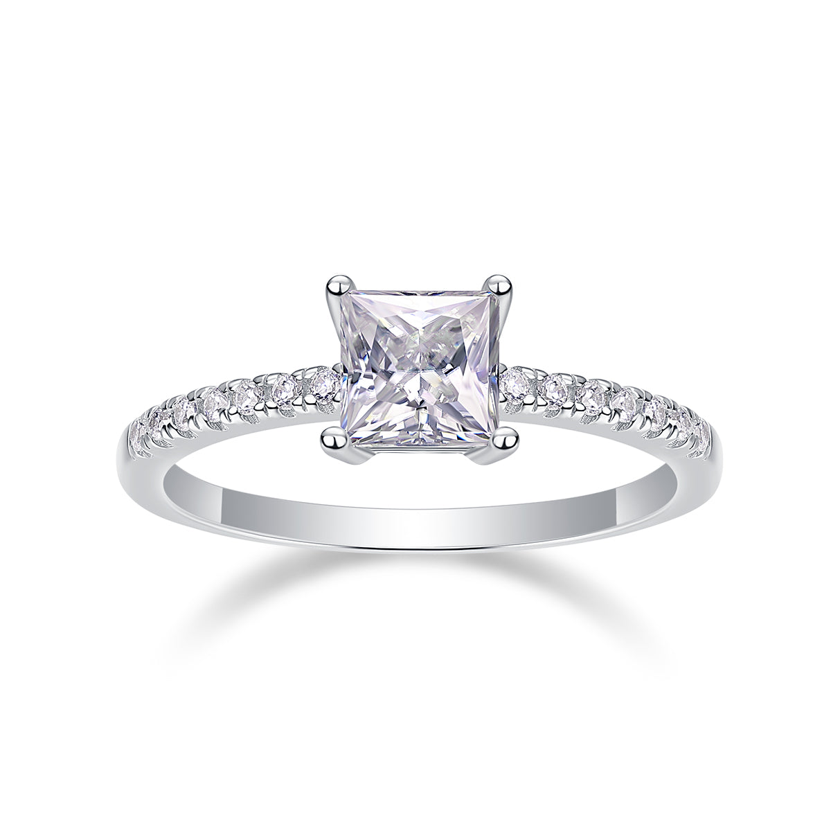 The Arlette Ring moissanite engagement ring by Trésor Diamond