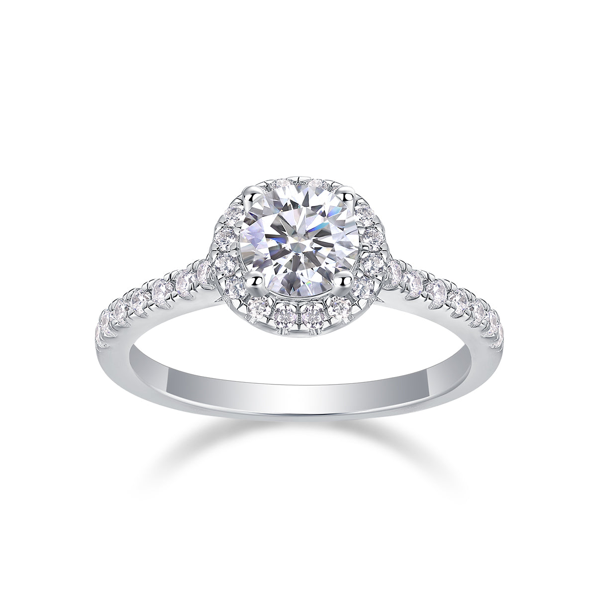 The Marcellia Ring moissanite engagement ring by Trésor Diamond