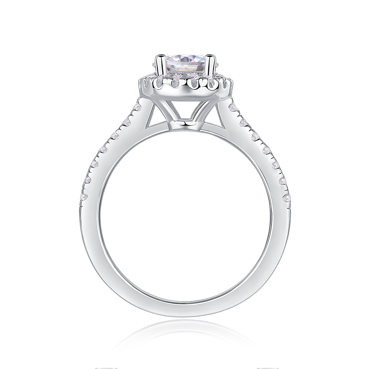 The Marcellia Ring moissanite engagement ring by Trésor Diamond