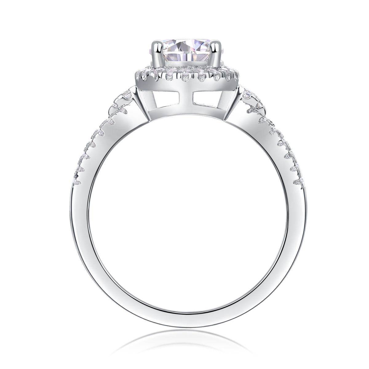 The Evelisse Ring moissanite engagement ring by Trésor Diamond