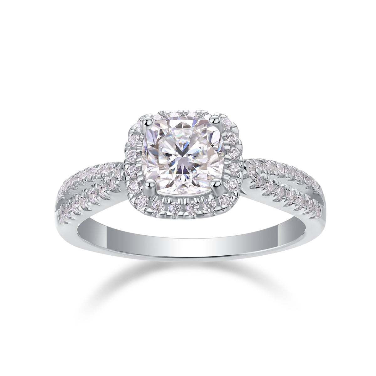 The Bellamy Ring moissanite engagement ring by Trésor Diamond