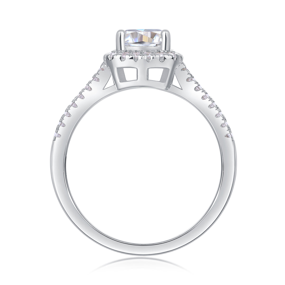 The Bellamy Ring moissanite engagement ring by Trésor Diamond