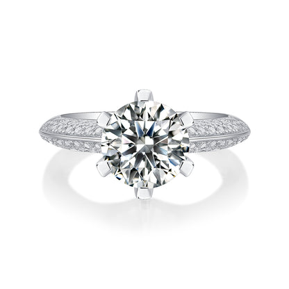 The Delara Ring moissanite engagement ring by Trésor Diamond