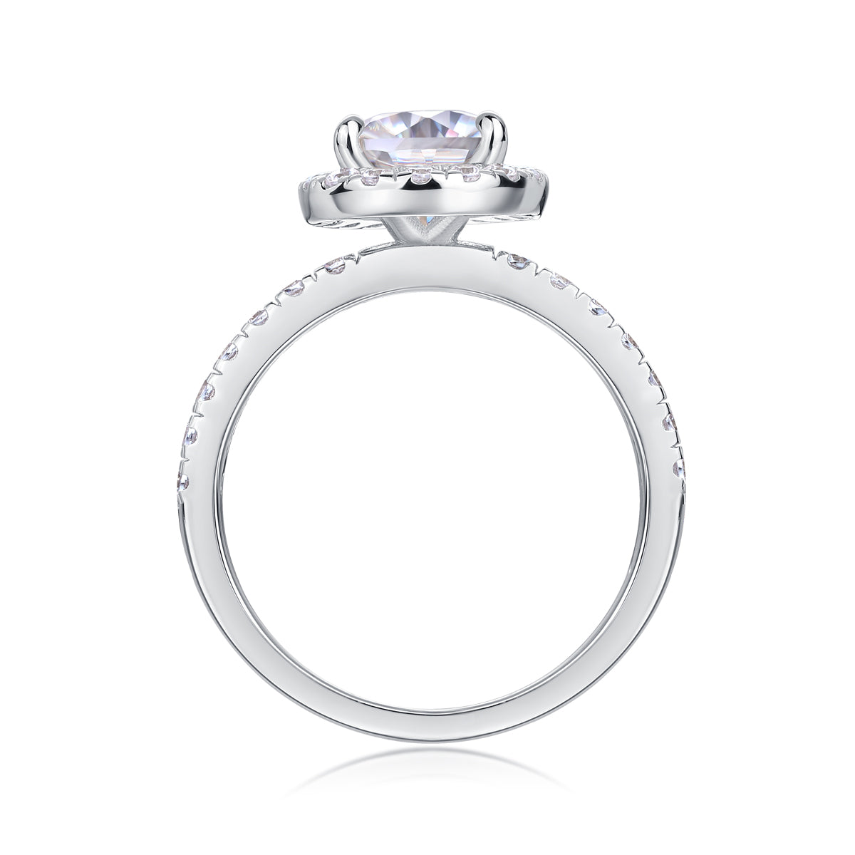 The Elisia Ring moissanite engagement ring by Trésor Diamond