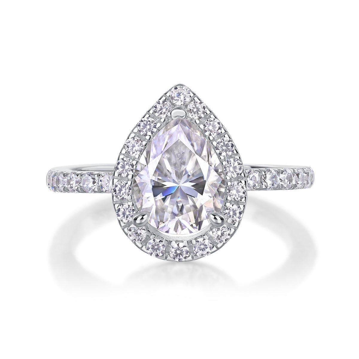 The Elisia Ring moissanite engagement ring by Trésor Diamond