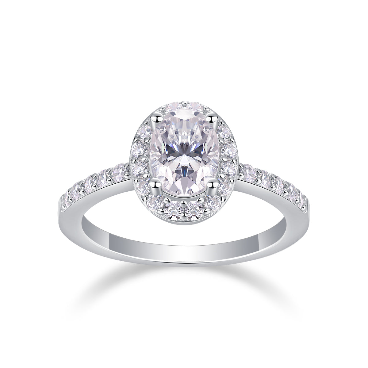 Elysian Glow Ring moissanite engagement ring by Trésor Diamond