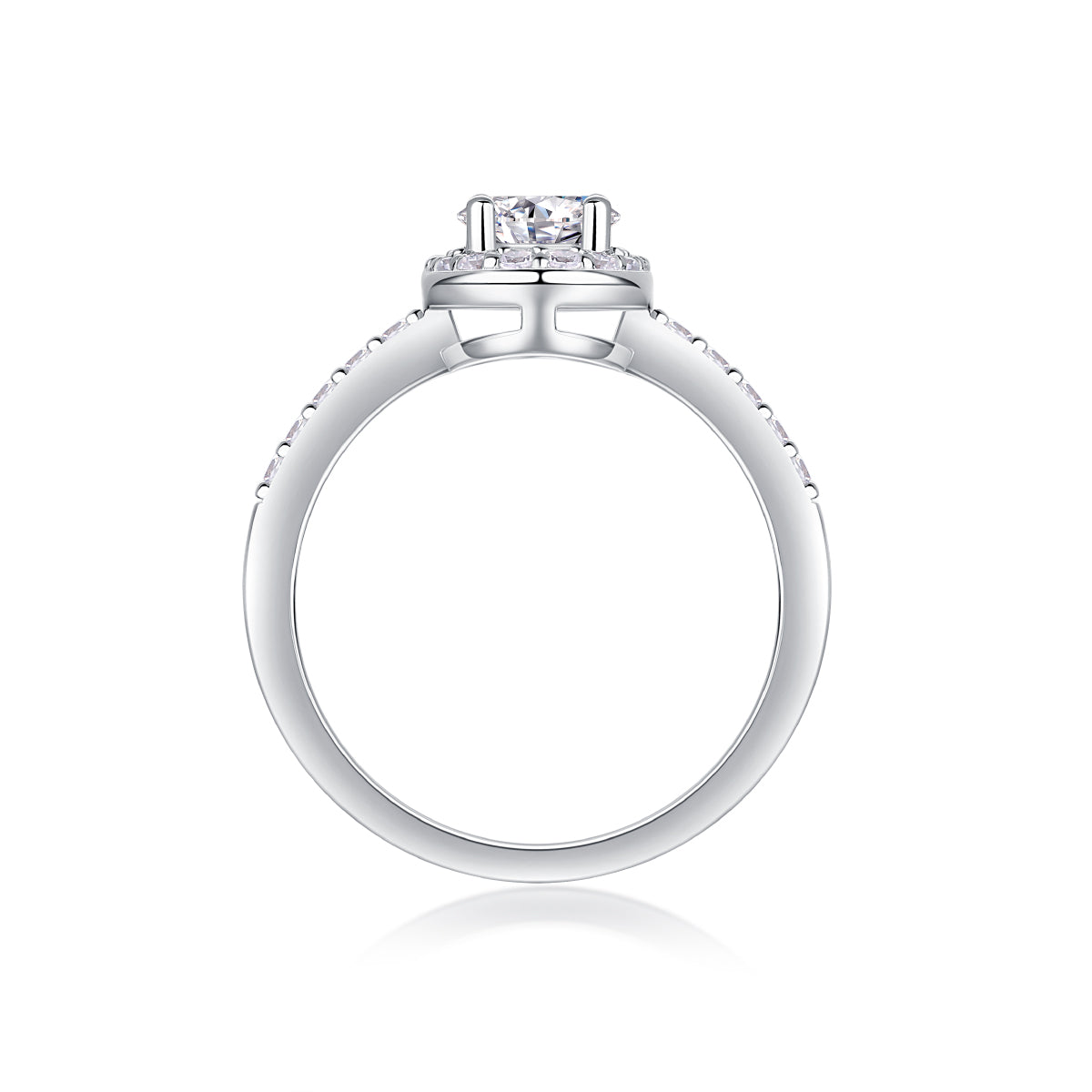 Elysian Glow Ring moissanite engagement ring by Trésor Diamond