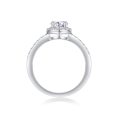 Elysian Glow Ring moissanite engagement ring by Trésor Diamond
