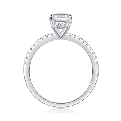 The Lenora Ring moissanite engagement ring by Trésor Diamond