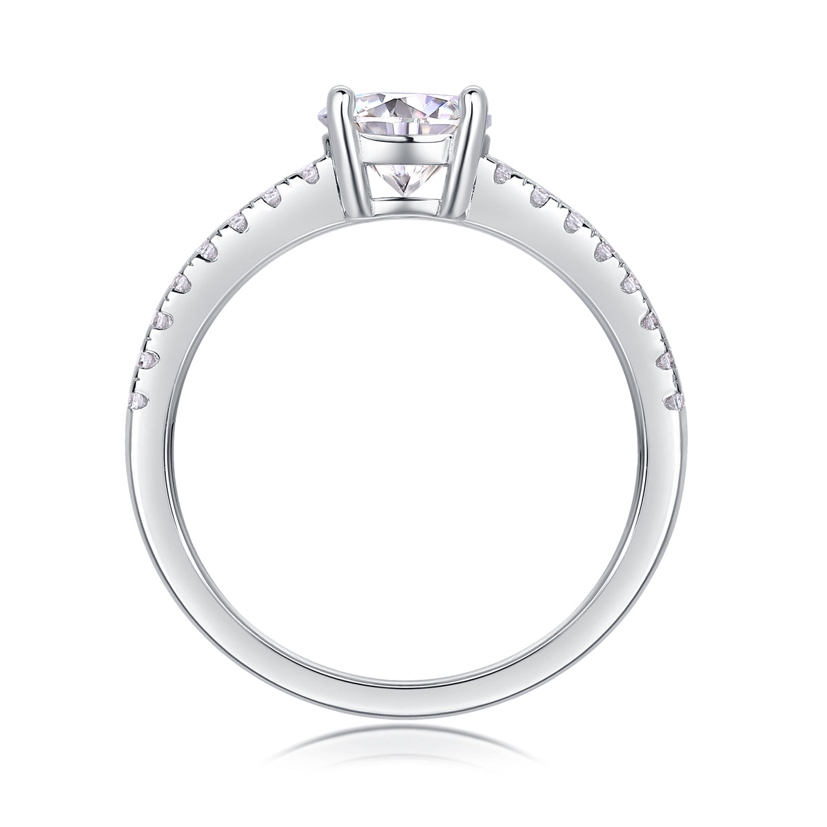 The Serene Ring moissanite engagement ring by Trésor Diamond