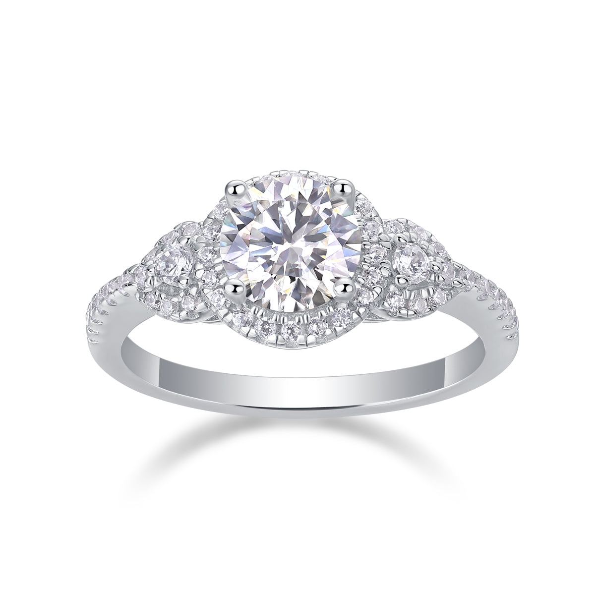 The Isolde Ring moissanite engagement ring by Trésor Diamond