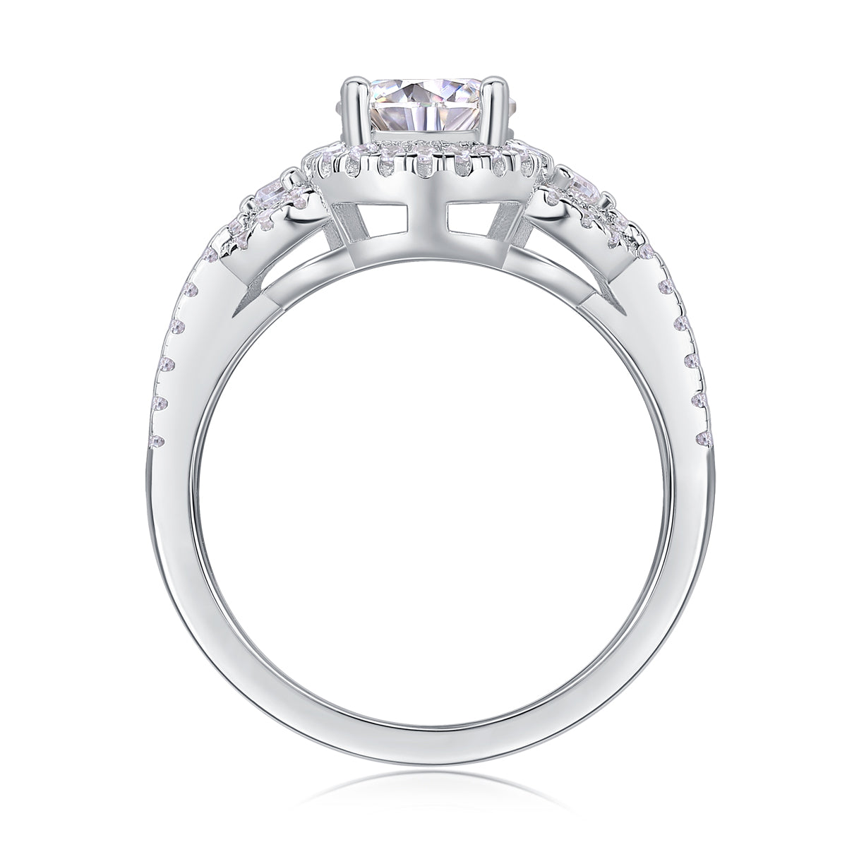 The Isolde Ring moissanite engagement ring by Trésor Diamond