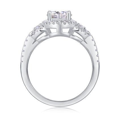 The Isolde Ring moissanite engagement ring by Trésor Diamond