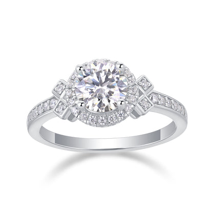 The Odessa Ring moissanite engagement ring by Trésor Diamond