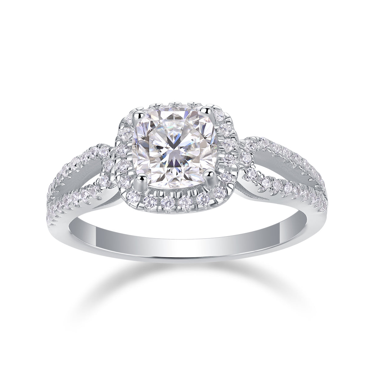 The Marcelle Ring moissanite engagement ring by Trésor Diamond