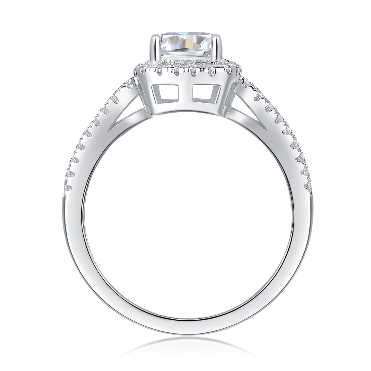 The Marcelle Ring moissanite engagement ring by Trésor Diamond