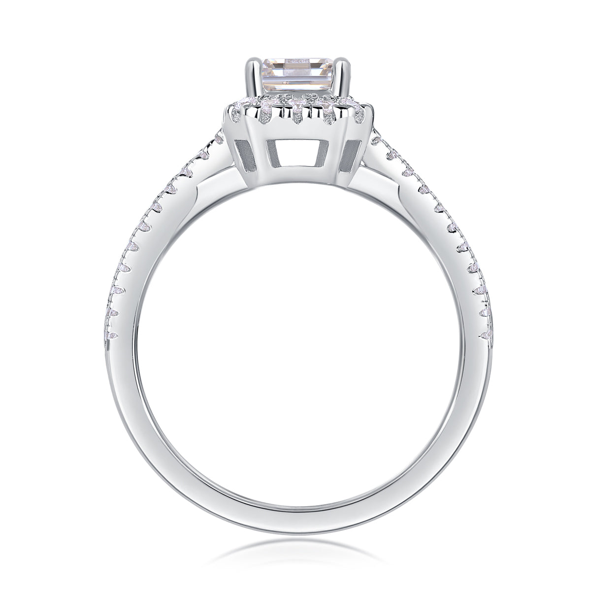 The Adrienne Ring moissanite engagement ring by Trésor Diamond