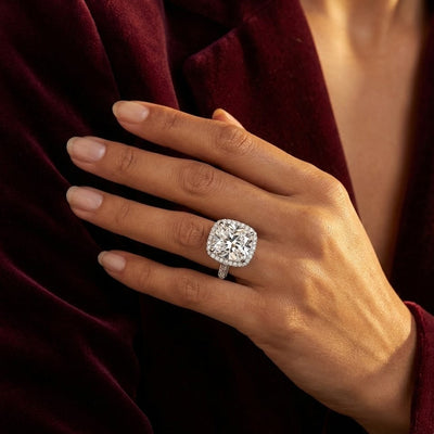 The Leah Ring moissanite engagement ring by Trésor Diamond