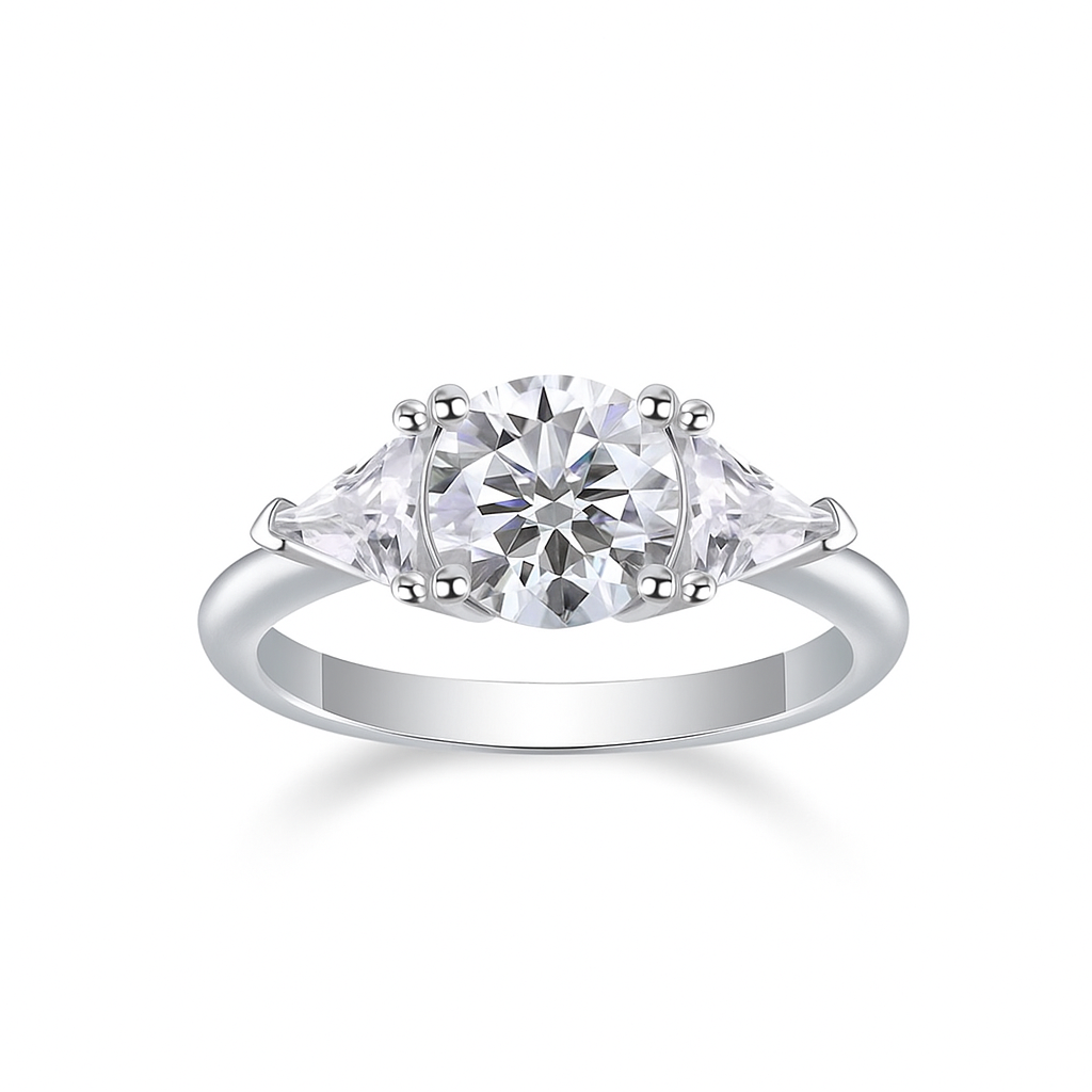 The Liana Ring moissanite engagement ring by Trésor Diamond