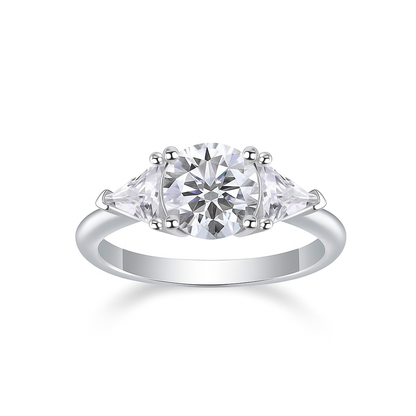 The Liana Ring moissanite engagement ring by Trésor Diamond