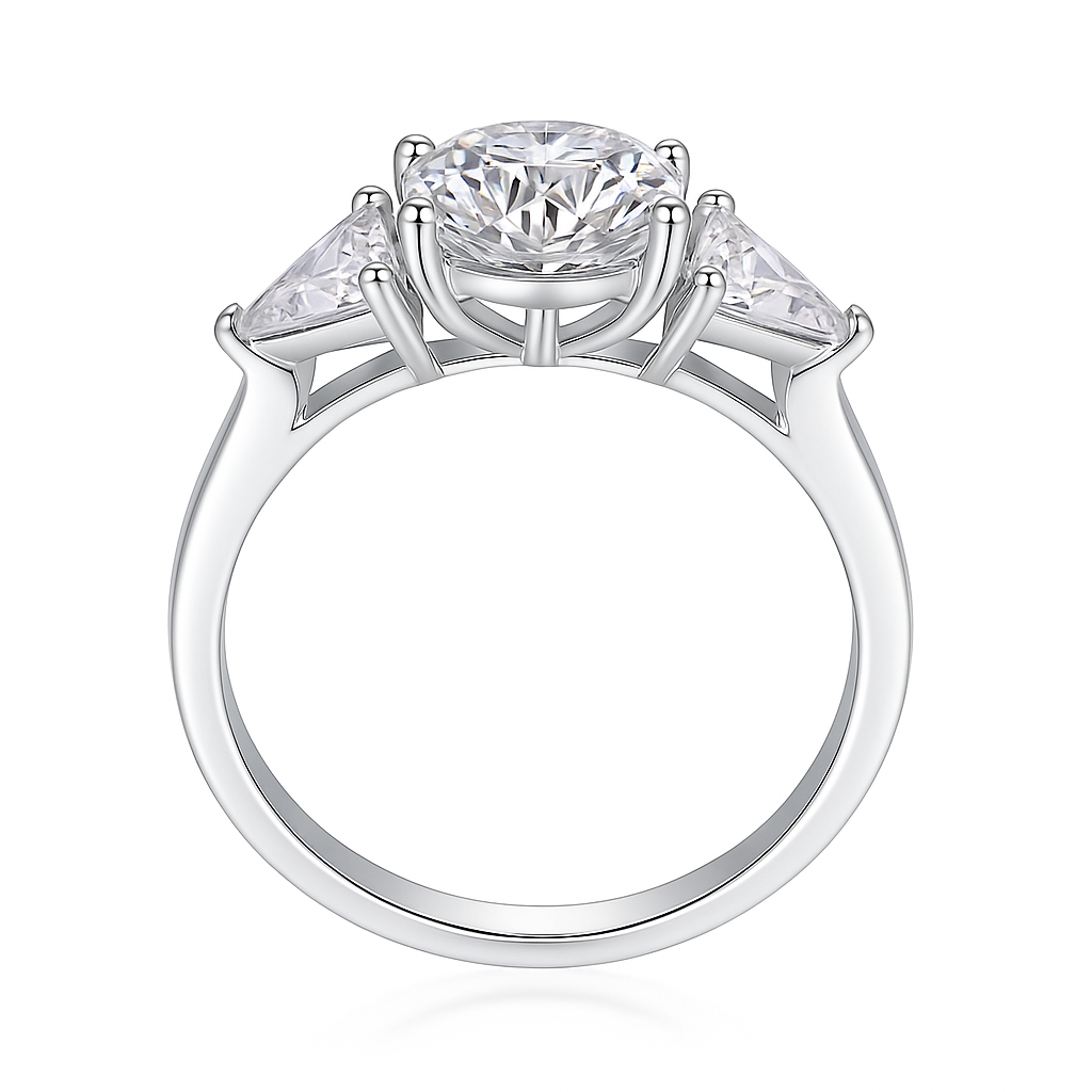 The Liana Ring moissanite engagement ring by Trésor Diamond