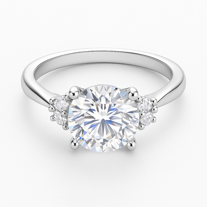 The Lyra Ring moissanite engagement ring by Trésor Diamond