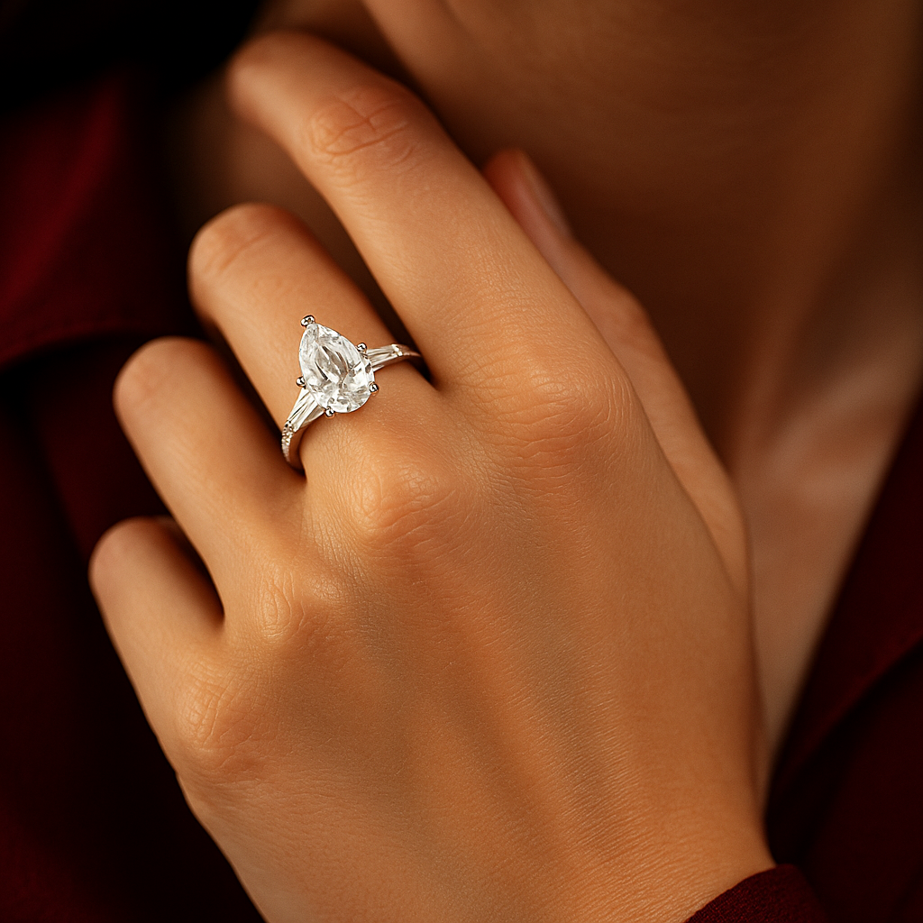 The Mireya Ring moissanite engagement ring by Trésor Diamond