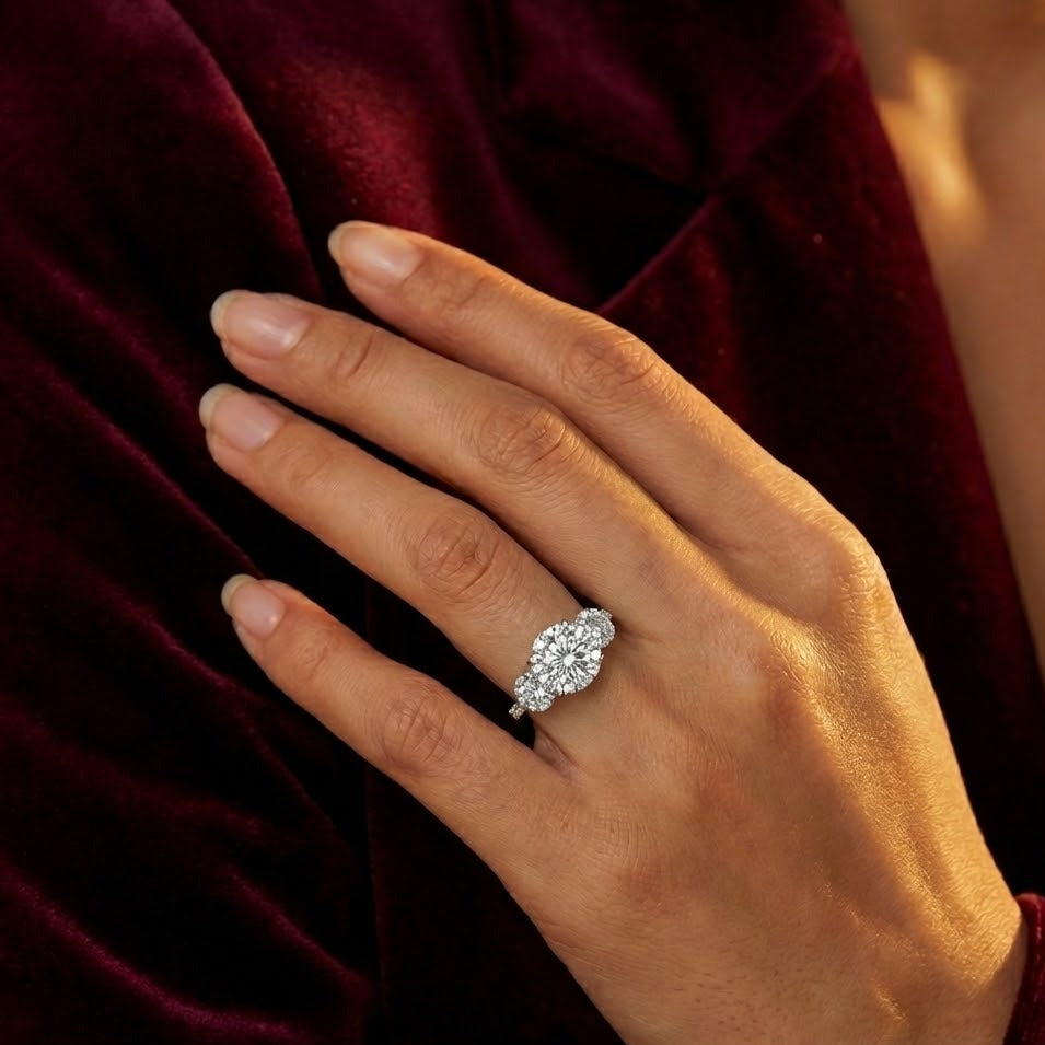 The Nora Ring moissanite engagement ring by Trésor Diamond