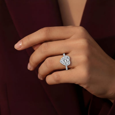 The Anora Ring moissanite engagement ring by Trésor Diamond
