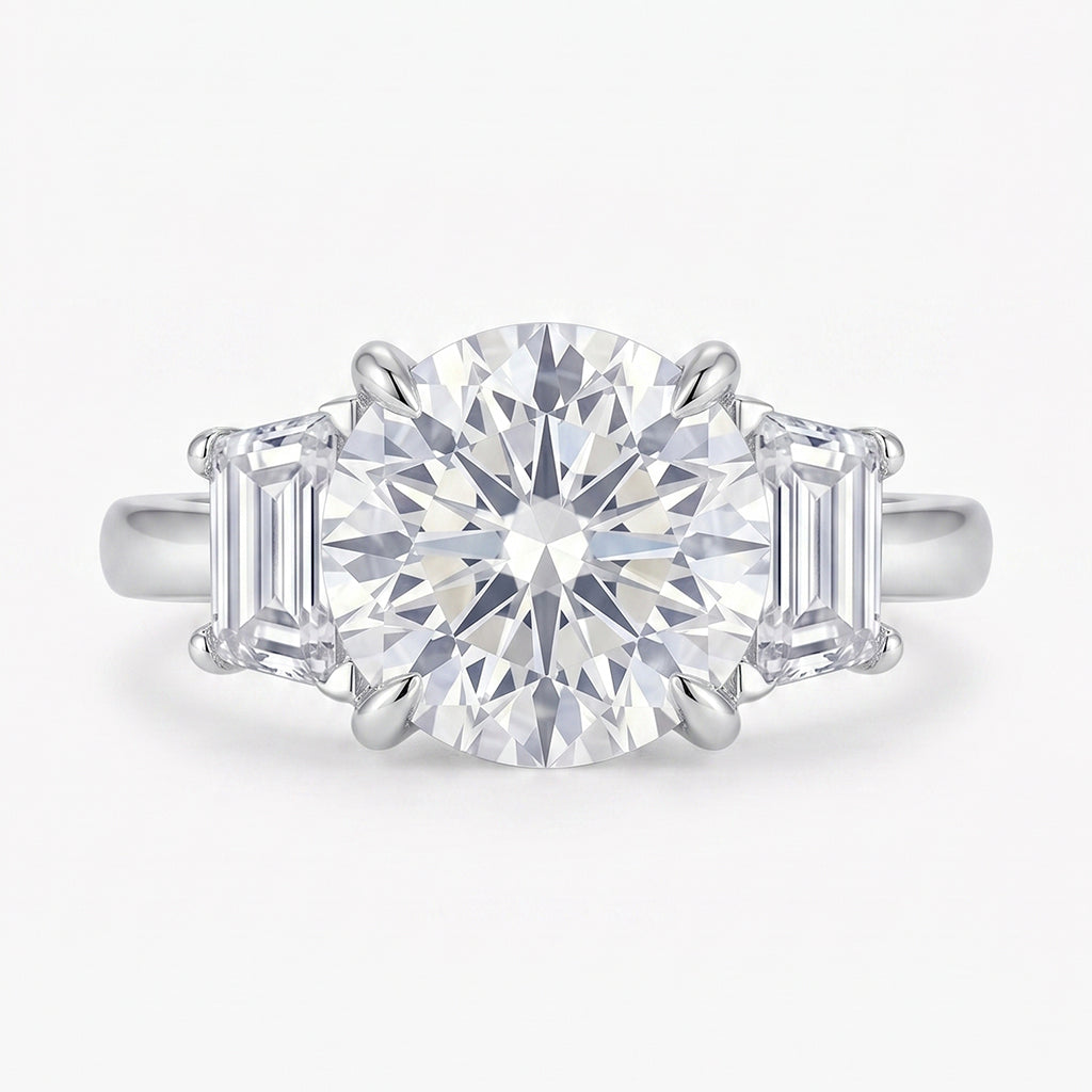 Elegant The Arwen Ring by Tresor Diamond featuring a sparkling diamond solitaire on a sleek silver band.