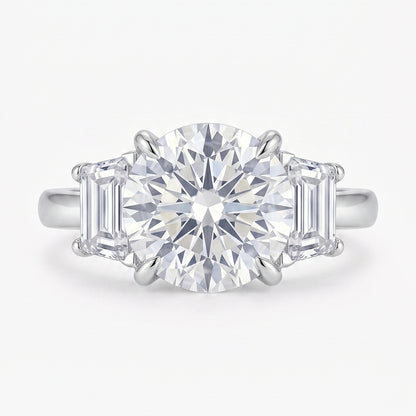 Elegant The Arwen Ring by Tresor Diamond featuring a sparkling diamond solitaire on a sleek silver band.