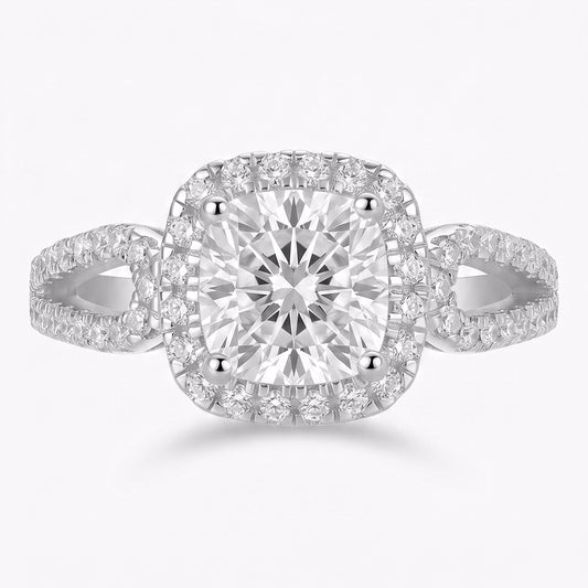 Elegant Tresor Diamond The Marcelle Ring featuring a sparkling central gemstone and intricate band design.
