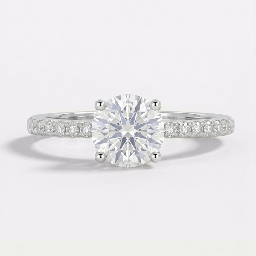 Elegant Tresor Diamond The Serene Ring featuring a sparkling gemstone set in a sleek, modern band.