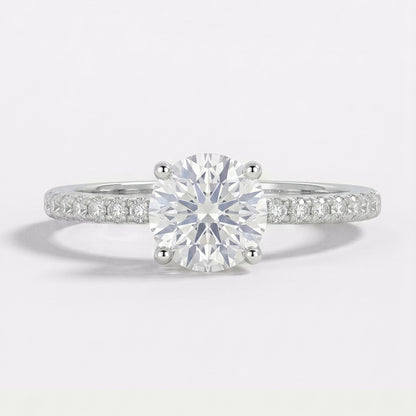 Elegant Tresor Diamond The Serene Ring featuring a sparkling gemstone set in a sleek, modern band.