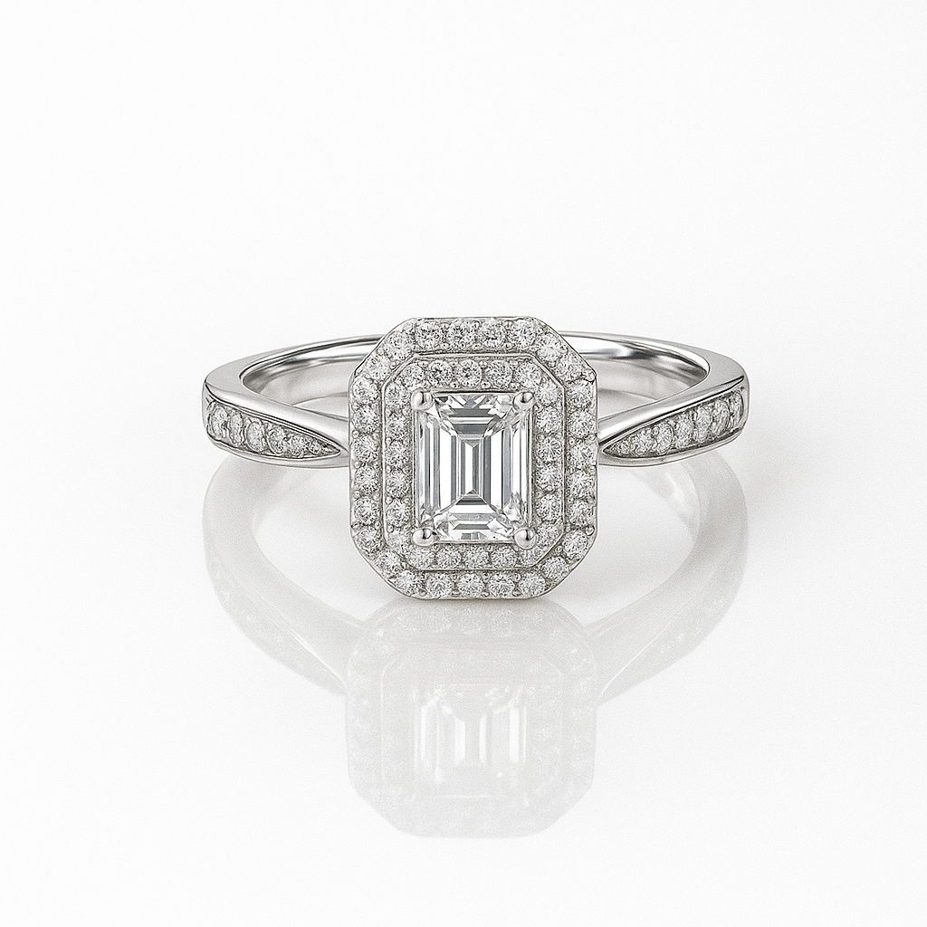 The Zara Ring moissanite engagement ring by Trésor Diamond