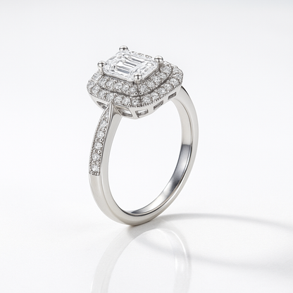 The Zara Ring moissanite engagement ring by Trésor Diamond