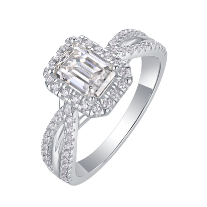 The Adrienne Ring moissanite engagement ring by Trésor Diamond