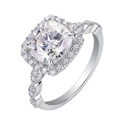The Amara Ring moissanite engagement ring by Trésor Diamond