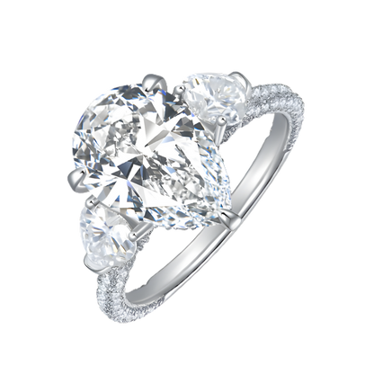 The Amélienne Ring moissanite engagement ring by Trésor Diamond