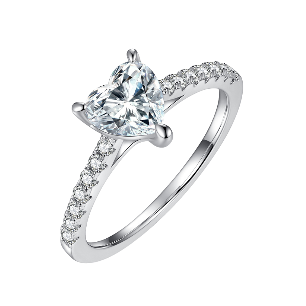 The Amoria Ring moissanite engagement ring by Trésor Diamond