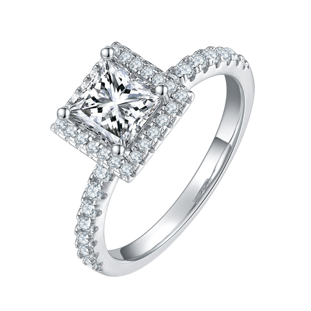 The Annelise Ring moissanite engagement ring by Trésor Diamond