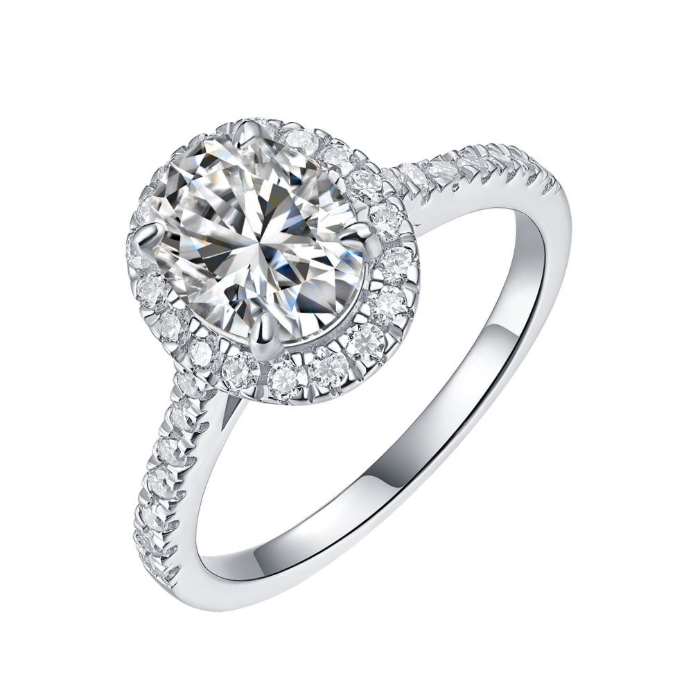 The Aria Ring moissanite engagement ring by Trésor Diamond