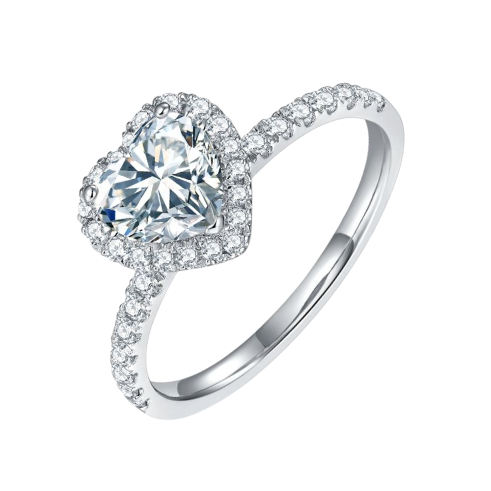 The Aurette Ring moissanite engagement ring by Trésor Diamond