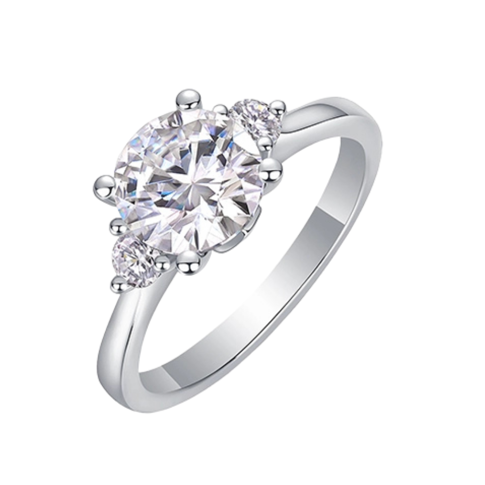 The Camille Ring moissanite engagement ring by Trésor Diamond