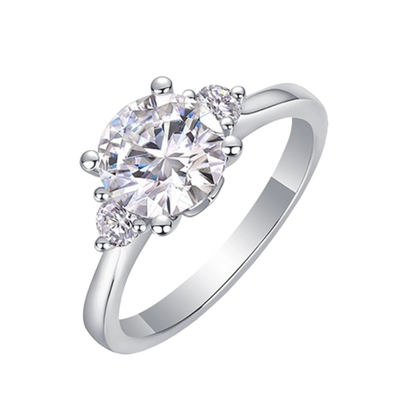 The Camille Ring moissanite engagement ring by Trésor Diamond