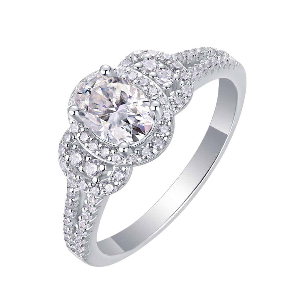 Celeste Embrace Ring moissanite engagement ring by Trésor Diamond