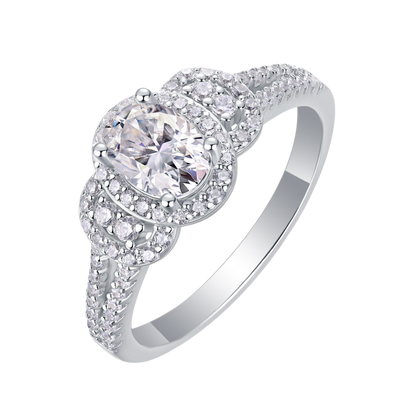 Celeste Embrace Ring moissanite engagement ring by Trésor Diamond