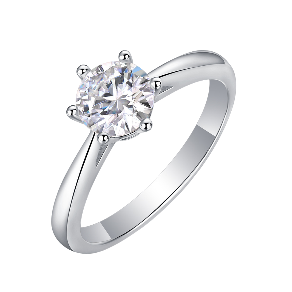 The Celina Ring moissanite engagement ring by Trésor Diamond