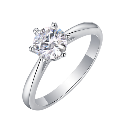 The Celina Ring moissanite engagement ring by Trésor Diamond